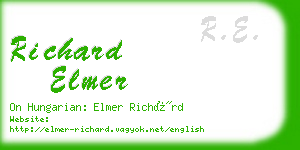 richard elmer business card